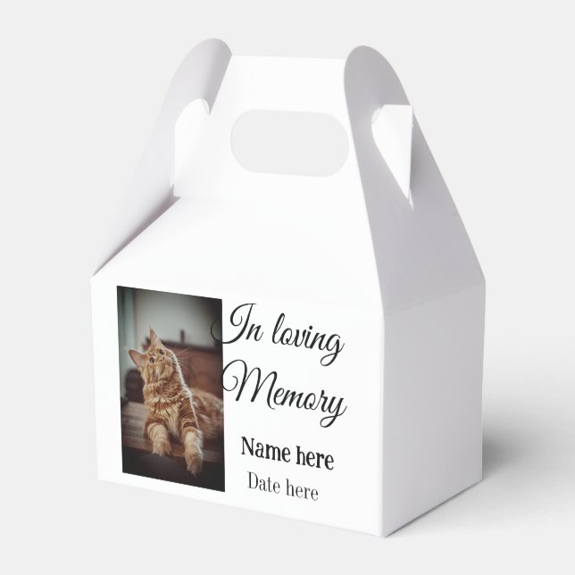 Lägg till pet namn i minnesminnet presentaskar (Framsidan Sidan)