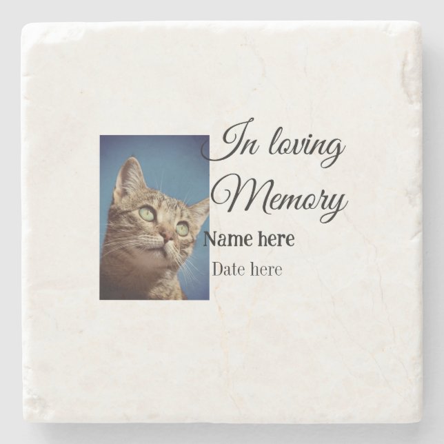 Lägg till pet namn i minnesminnet stenunderlägg (Framsidan)