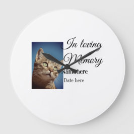 Lägg till pet namn i minnesminnet stor klocka