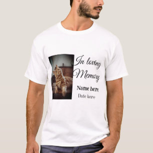 Lägg till pet namn i minnesminnet t shirt