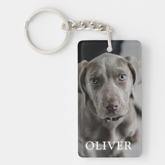 Lägg till Pets Photo Anpassningsbar-Nyckelring Nyckelring (Framsidan)