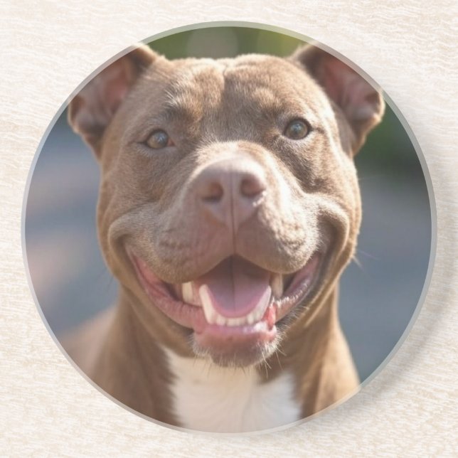 Lägg till Pit Bull Photo Customize Underlägg (Framsidan)