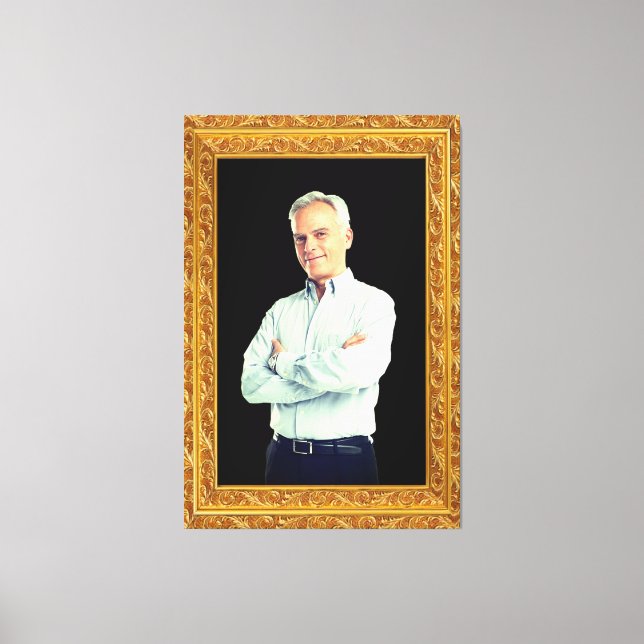 Lägg till Porträtt, familjefoto... Personaliserad Canvastryck (Framsida)