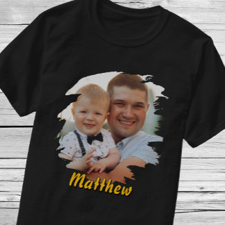 Lägg till Porträtt och Namn. Anpassningsbar Person T Shirt