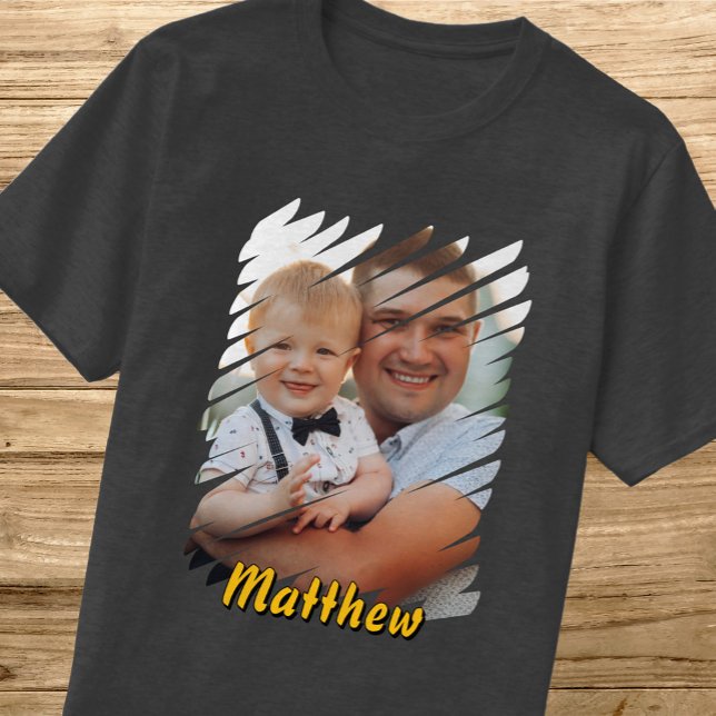 Lägg till Porträtt och Namn. Anpassningsbar Person T Shirt (Skapare uppladdad)