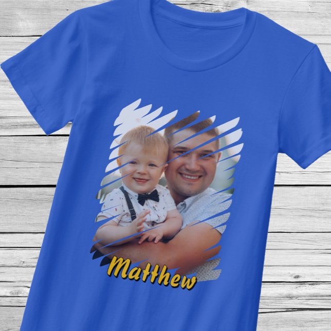 Lägg till Porträtt och Namn. Anpassningsbar Person T Shirt (Skapare uppladdad)