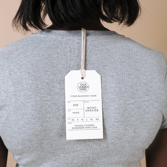 Lägg till Prist tillägg för Tvättande av Logotyp Presentetikett (Add Logo Clothing Washing Instructions Price Hang Gift Tags)