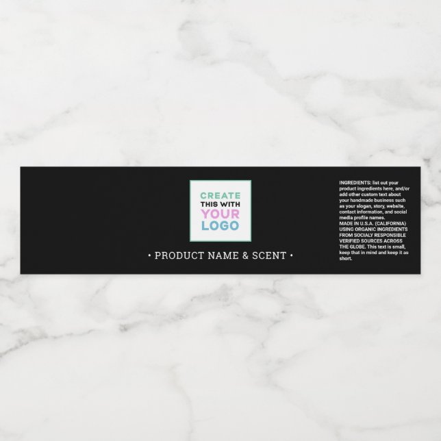 Lägg till produktfigursättning runt komponentetike vattenflaskor etikett (Singel etikett)