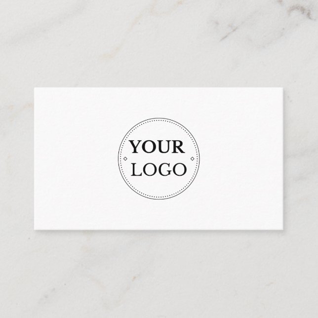 Lägg till Professionellen Logotyp för Anpassningsb Visitkort (Framsida)