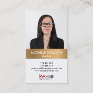 Lägg till Professionellen Photo och Logotyp Real G Visitkort