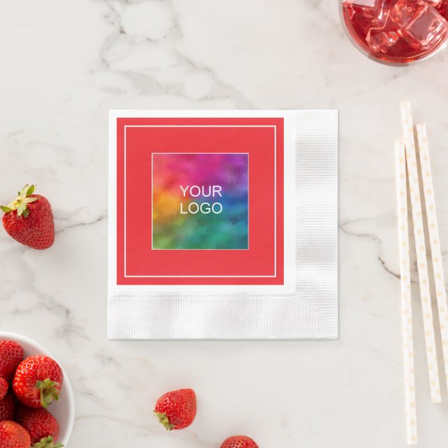 Lägg till proffs-Logotyp-jullött-cocktail Pappersservett (Insitu)