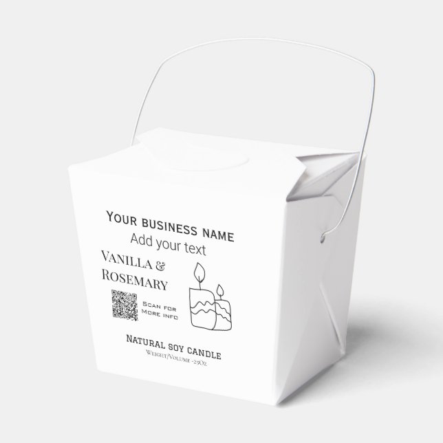 Lägg till q r code business namn tex för mjuka lju presentaskar (Framsidan Sidan)