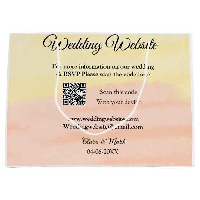 Lägg till Q R-kodsökning för Bröllop webbplats läg (Framsidan)