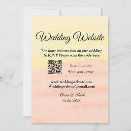 Lägg till Q R-kodsökning för Bröllop webbplats läg Inbjudningar