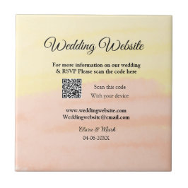 Lägg till Q R-kodsökning för Bröllop webbplats läg Kakelplatta