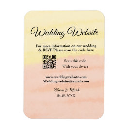 Lägg till Q R-kodsökning för Bröllop webbplats läg Magnet