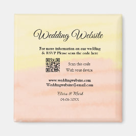 Lägg till Q R-kodsökning för Bröllop webbplats läg Magnet