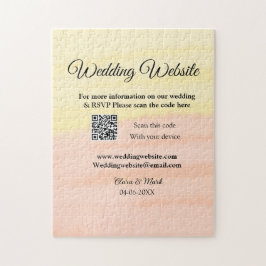 Lägg till Q R-kodsökning för Bröllop webbplats läg Pussel