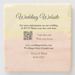 Lägg till Q R-kodsökning för Bröllop webbplats läg Stenunderlägg