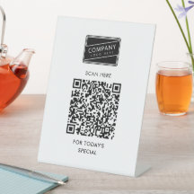 Lägg till QR-kod och Logotyp för företag