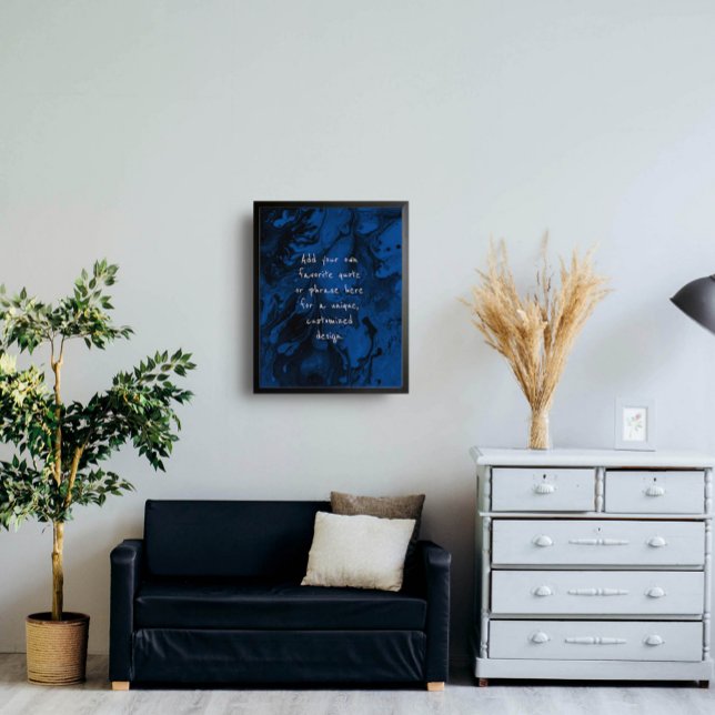 Lägg till Royalet Svart marmor för Anpassningsbar, Poster (Skapare uppladdad)