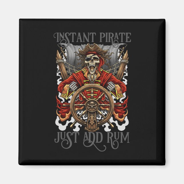 Lägg till Rum Halloween-kryssningPirat i Pirat ome Magnet (Framsidan)