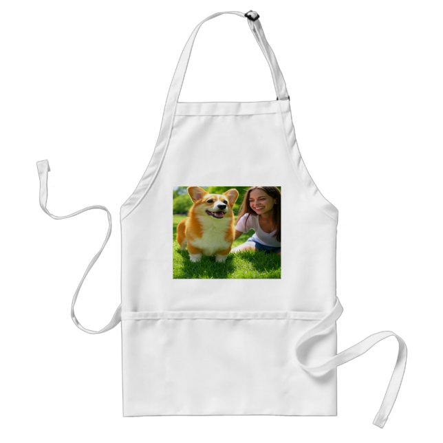 Lägg till sällskapsfotoanpassning anpassa anpassni förkläde (Framsidan)