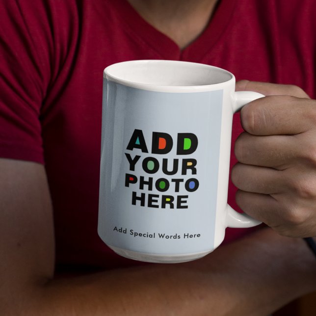 Lägg till Skapa överför eget bästa 2-foto Namn Kaffemugg (a cup of coffee for someone special)