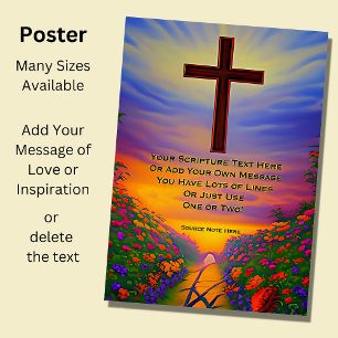 Lägg till skript, Christian Kor Sunset Garden Poster