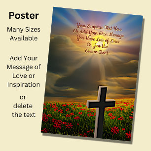 Lägg till skript, Christian Sunshine over Clouds Poster