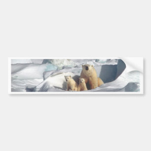 Lägg till SLOGAN i Spara Arktis Polar Bears Planet Bildekal
