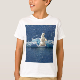 Lägg till SLOGAN i Spara Polar Bears Arktis Planet Tee Shirt