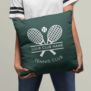 Lägg till sport Klubb Namn tennis Sports Grönt någ Kudde