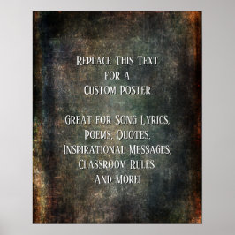 Lägg till Strukturen för Mörk av textoffertsvarnin Poster