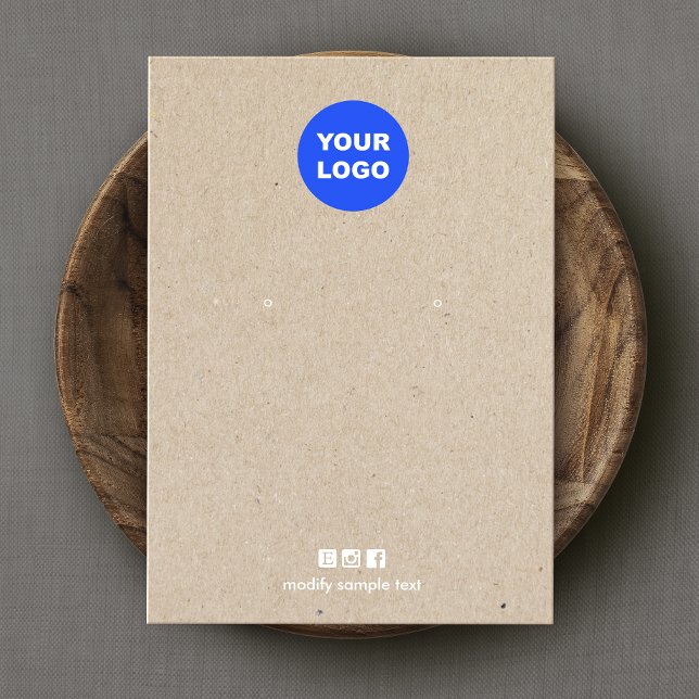 Lägg till svarta Visningar för Logotyp Tan Kraft E Visitkort (Skapare uppladdad)