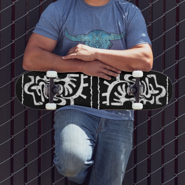 &Lägg till tecknen i abstrakten Mini Skateboard Bräda 18,5 Cm (Utomhus 3)