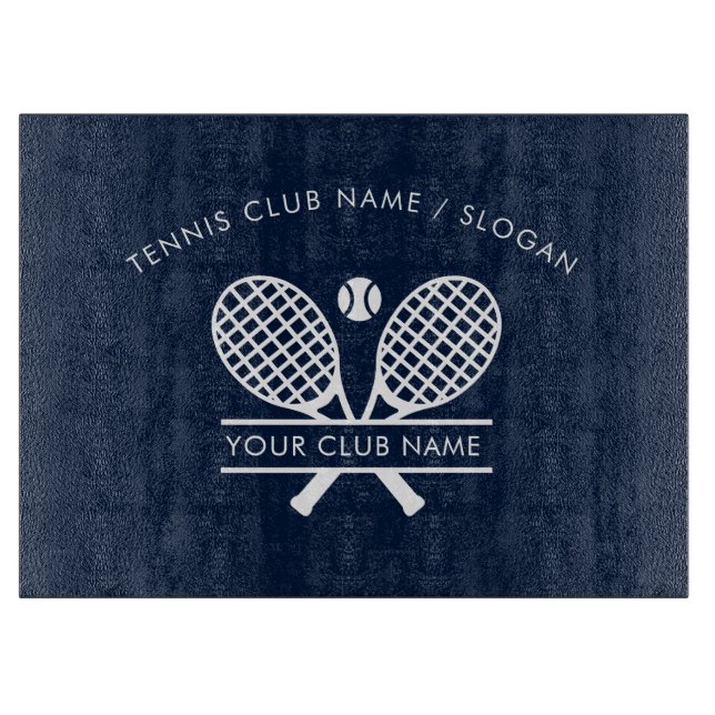 Lägg till Tennis Klubb Namn Team Players Navy Blue (Framsidan)