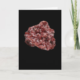 Lägg till text i Andradit Garnet och Calcite Clust Kort