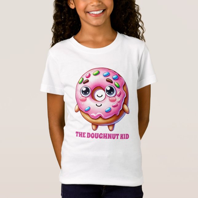 Lägg till text i Cute doughnut T Shirt (Framsida)