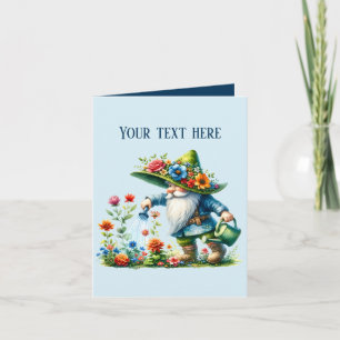 Lägg till text i Cute gnome älskare Kort