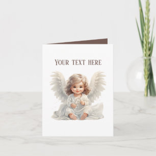 Lägg till text i Cute Little Angel Kort