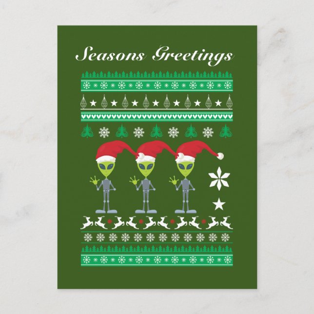 Lägg till text i den konstiga Helgdag på jul Helg Vykort (Framsida)