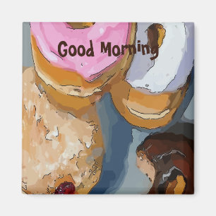 Lägg till text i Donut-design, magnet
