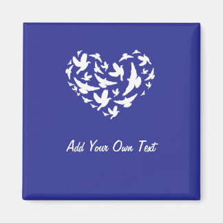 Lägg till text i Fågelns blå fästpunkt och anpassa Magnet