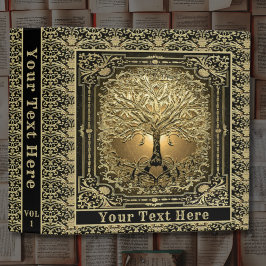 Lägg till text i guld Livets träd