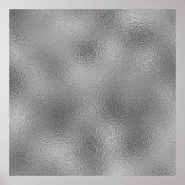 Lägg till text i tom silver-mall poster (Framsidan)