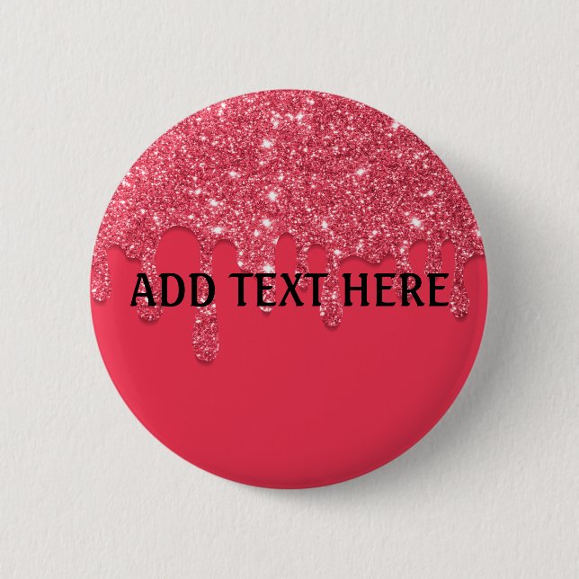 Lägg till text | Knappen Glitter för drivning Knapp (Framsida)