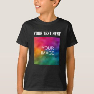 Lägg till text Ladda upp fotomalloggar för barn mo T Shirt