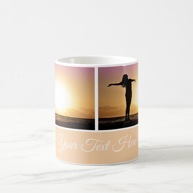 Lägg till text och foto kaffemugg (Center)