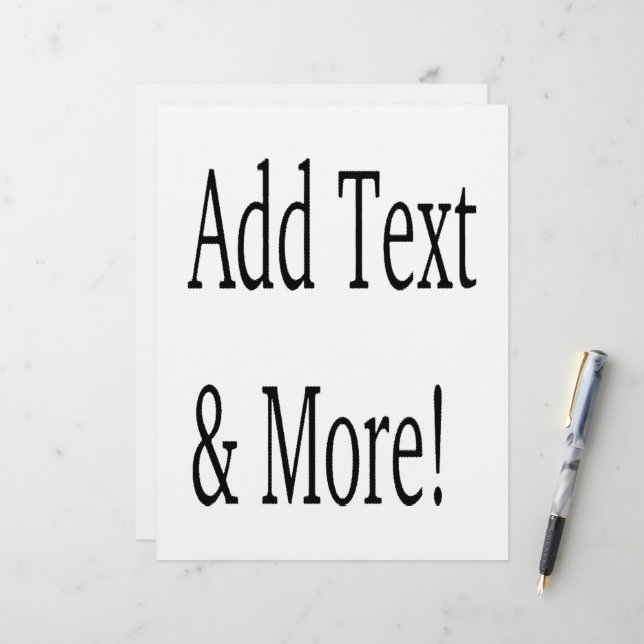 Lägg till text och mer! Anpassa din egen Personlig Brevhuvud (Fram/Back In Situ)